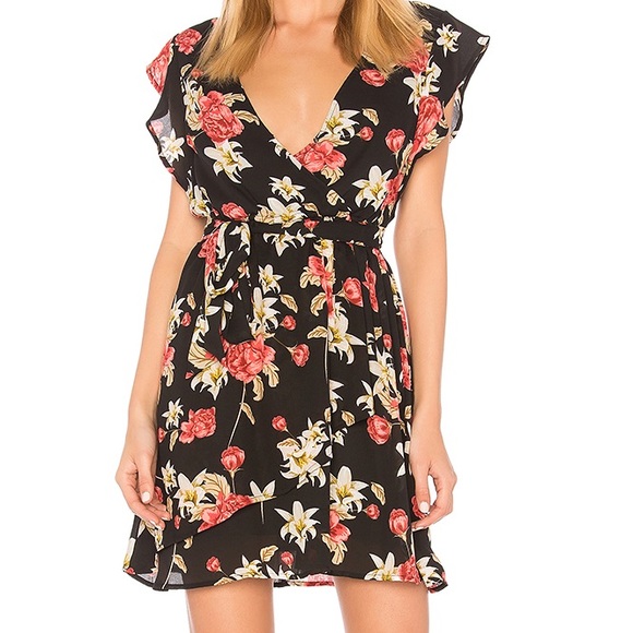 Jack by BB Dakota Dresses & Skirts - JACK BY BB DAKOTA small Black floral print dress